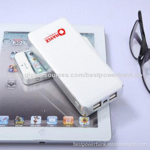 Portable Universal 12,800mAh Power Bank, Dual USB, Class A Lithium Polymer